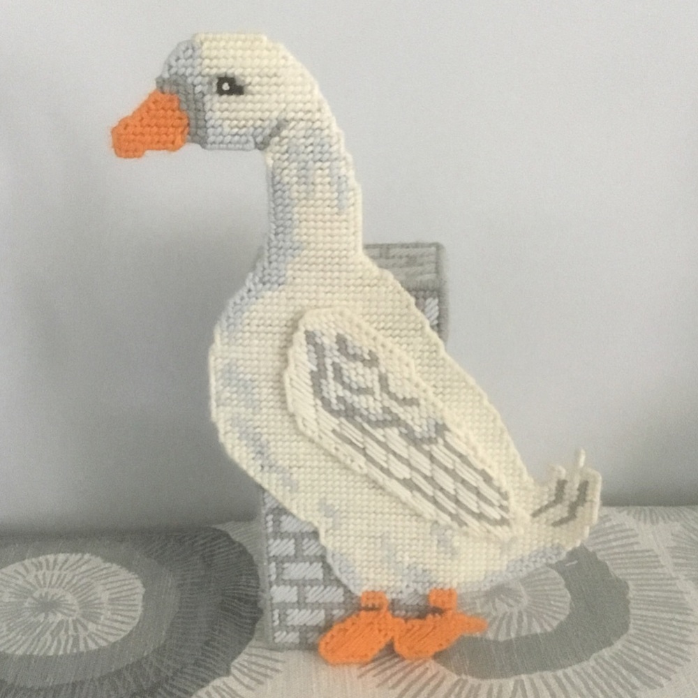 Goose door stop canvas art brick handmade 
5 Lbs